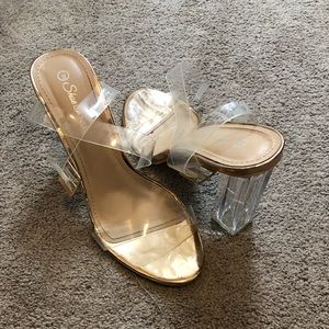 Shoeland Clear Heels Size 9